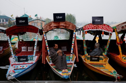Uber launches boat hailing service on Kashmir’s scenic Dal Lake