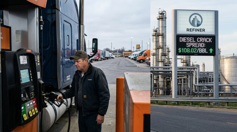 Diesel at $5.82 Is Minting Money for Refiners and Draining It from Truckers